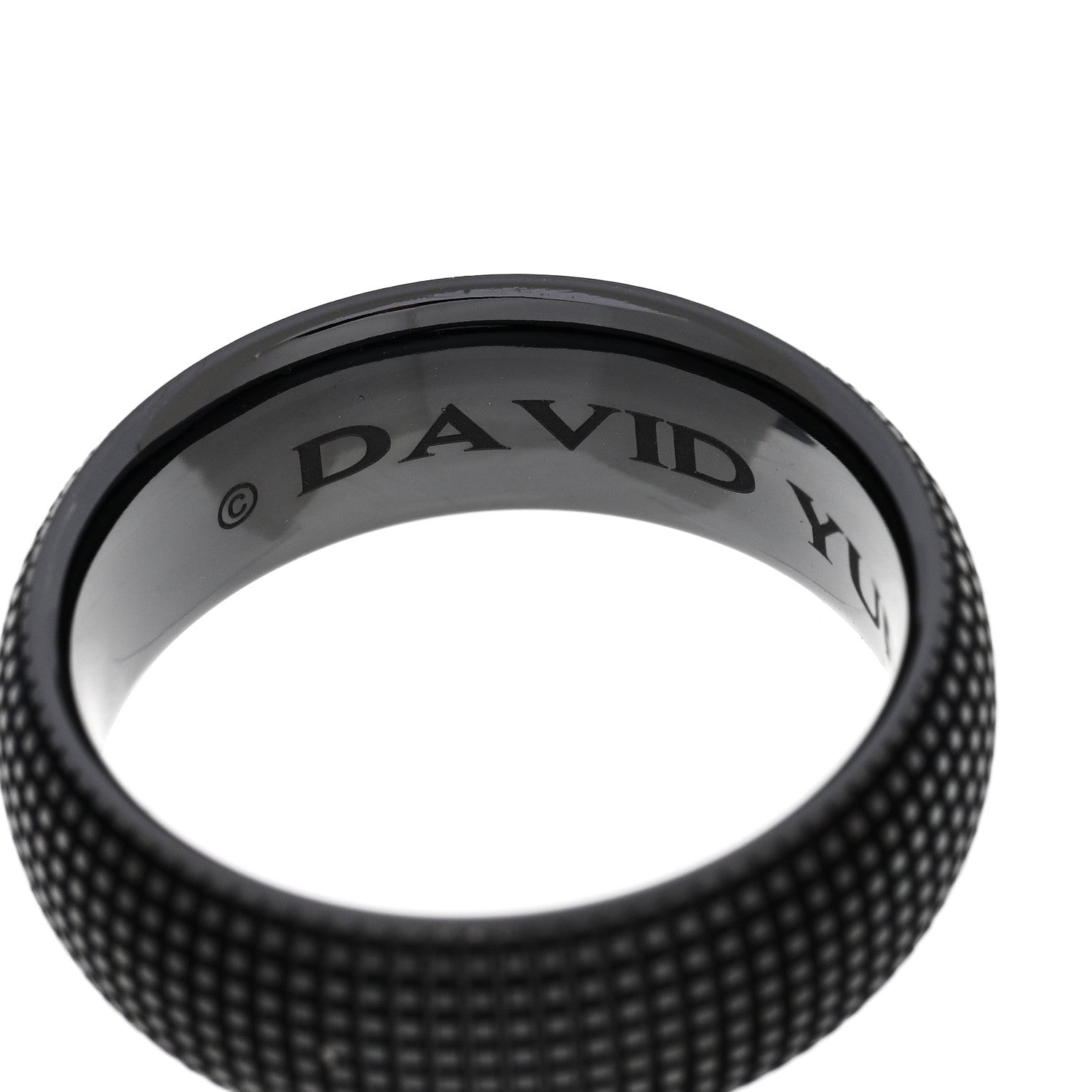 David Yurman Black Titanium 8mm Sky Band Ring 62 10 4 of 6