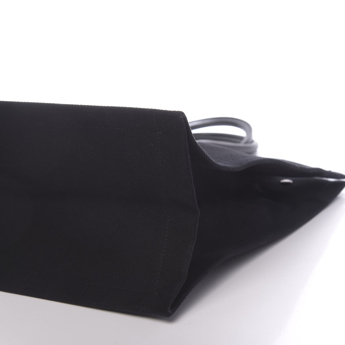 Linen Calfskin Rive Gauche Tote Black