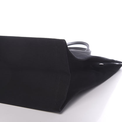 Saint Laurent Linen Calfskin Rive Gauche Tote Black 9 of 9
