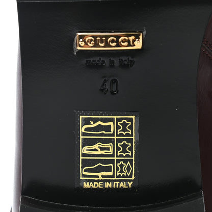 Gucci Calfskin Womens GG Ankle Boots 40 Vintage Bordeaux 6 of 8