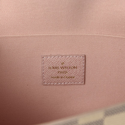 Louis Vuitton Damier Azur Pochette Felicie Chain Wallet Rose Ballerine 9 of 11