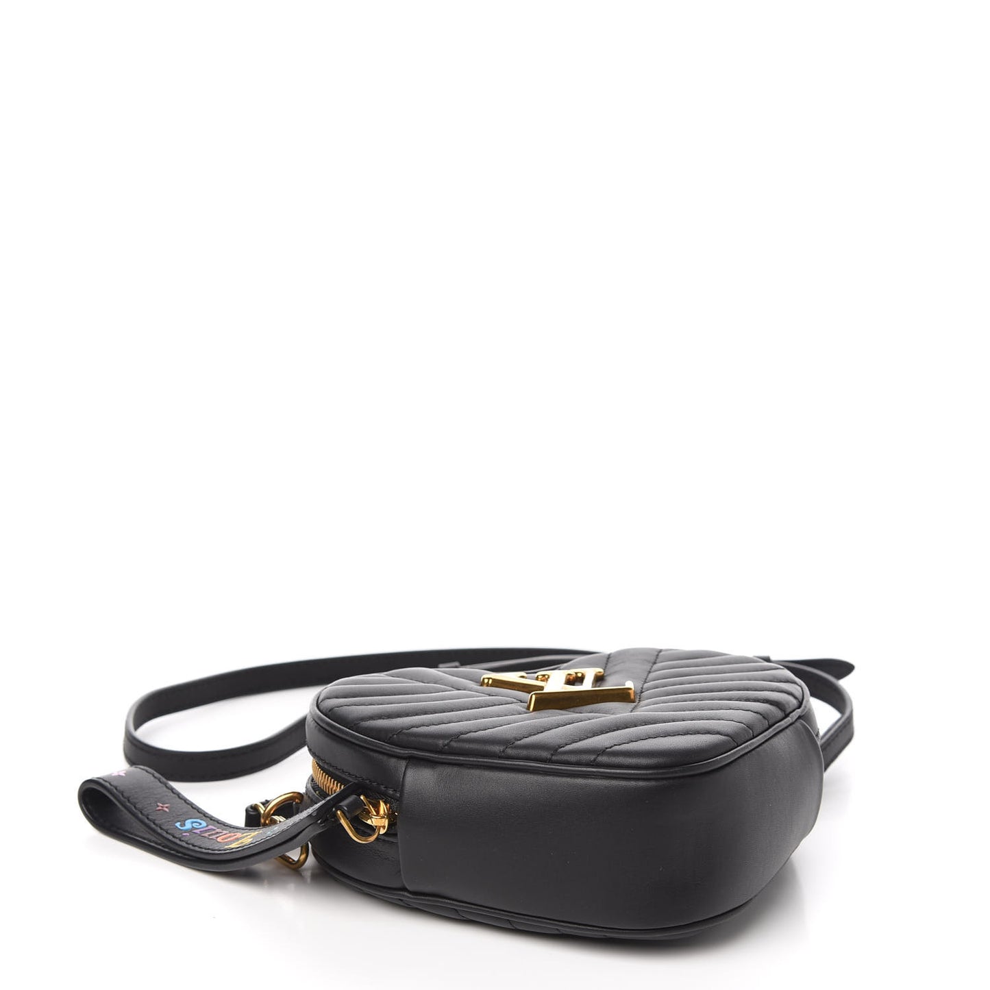 Calfskin New Wave Heart Bag Black