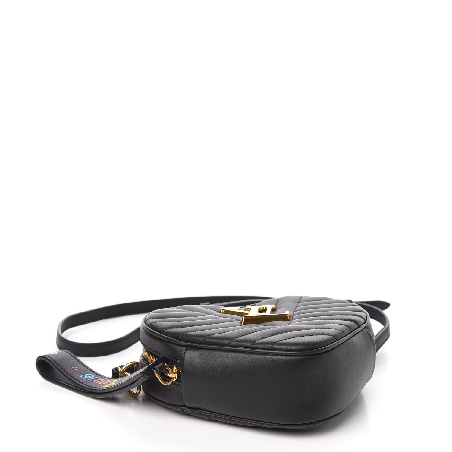 Louis Vuitton Calfskin New Wave Heart Bag Black 3 of 7