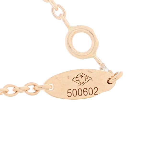 Christian Dior 18K Rose Gold Diamond Small Rose Couture Necklace 5 of 7
