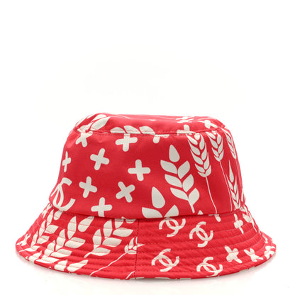 Chanel Cotton Bucket Hat M Red White 6 of 8