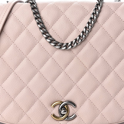 Chanel Caviar Quilted Casual Pocket Messenger Flap Light Pink 12 of 14