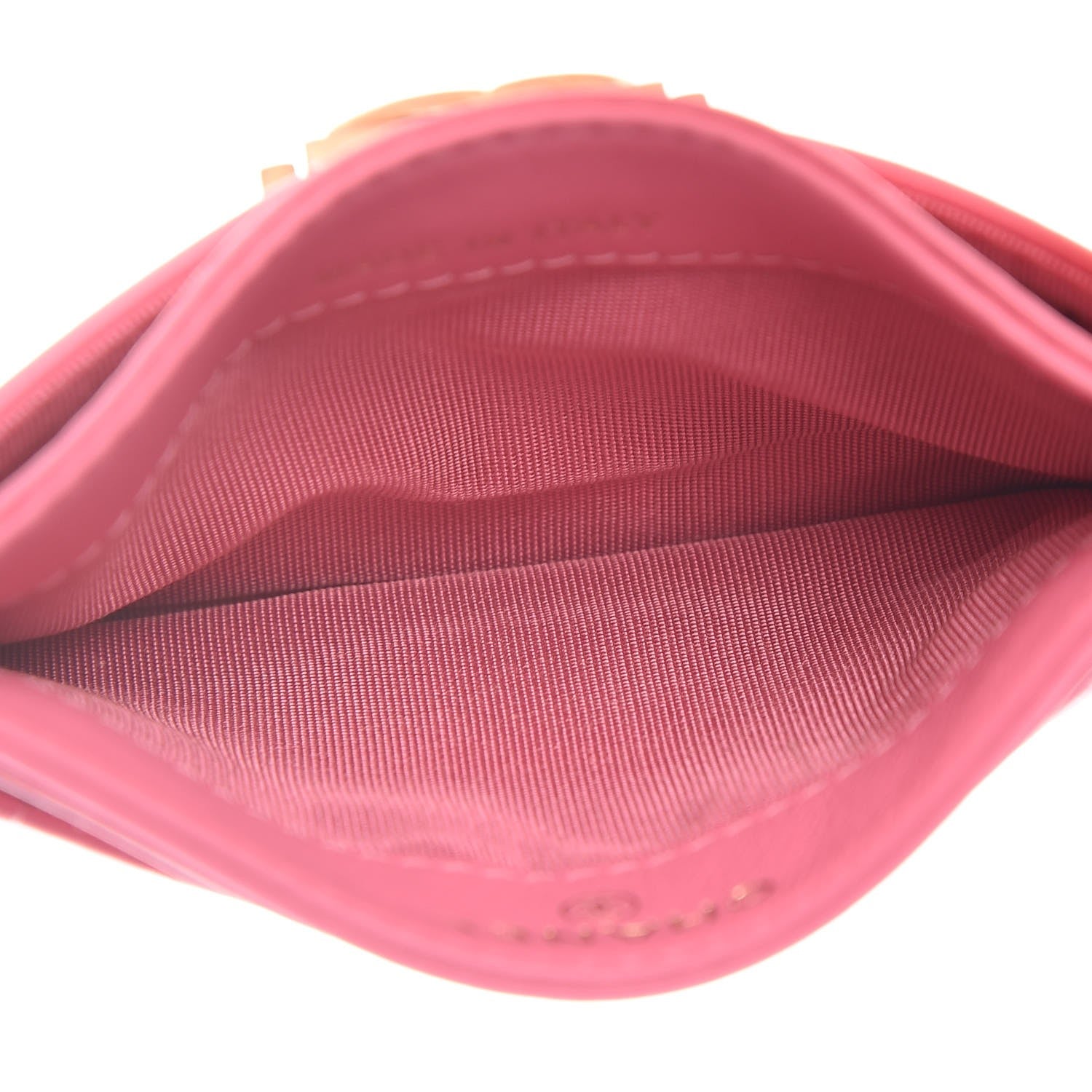 Chanel Lambskin Quilted Boy Card Holder Pink 5 of 8