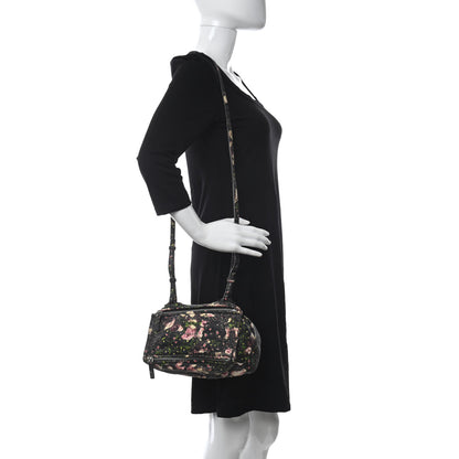 Givenchy Lambskin Roses Camouflage Print Mini Pandora Black 2 of 11
