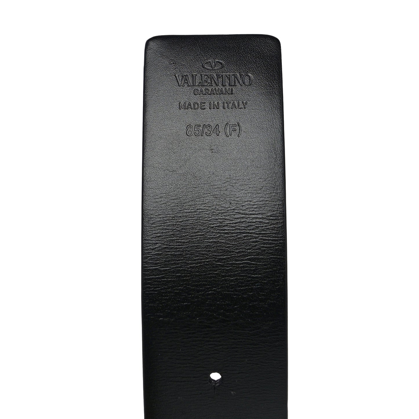 Glossy Calfskin VLogo Reversible 40mm Belt 85 34 Saddle Brown Black