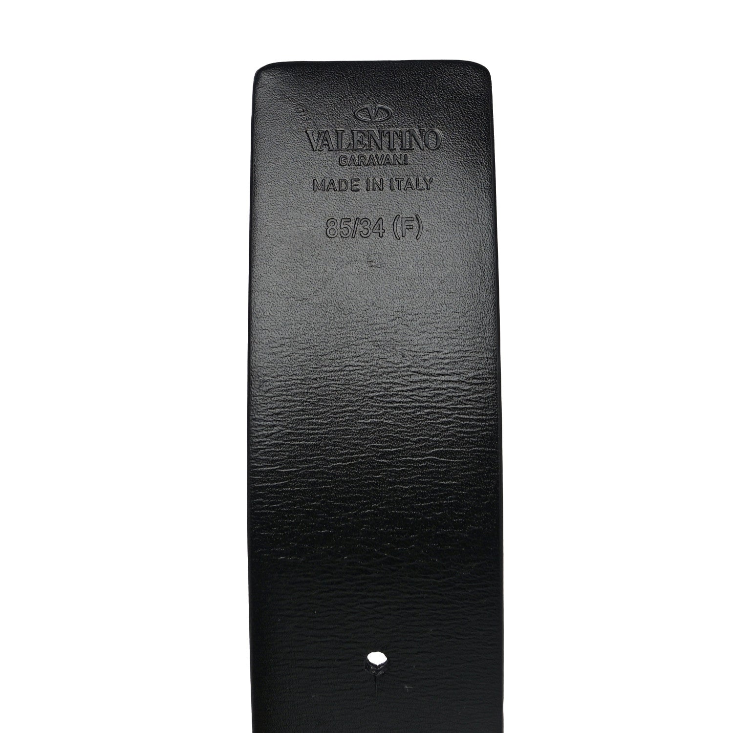 Valentino Garavani Glossy Calfskin VLogo Reversible 40mm Belt 85 34 Saddle Brown Black 4 of 12