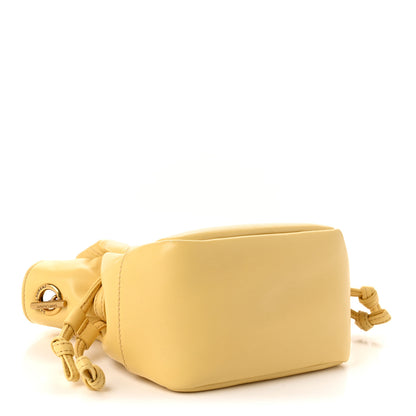 Saint Laurent Lambskin Matelasse Monogram Mini Jamie Shoulder Pouch Bag Soft Lemon 6 of 19