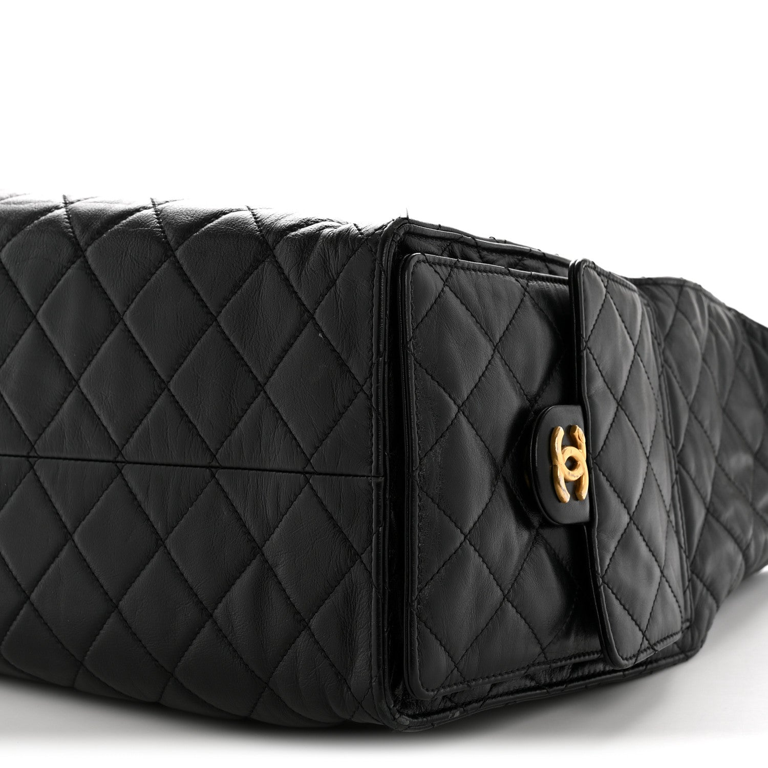Chanel Shiny Crumpled Calfskin Quilted Medium Chanel 25 Handbag