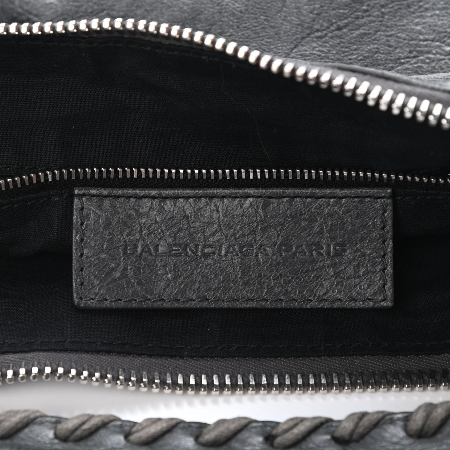 Agneau Giant 12 Silver Hardware Day Hobo Gris Tarmac