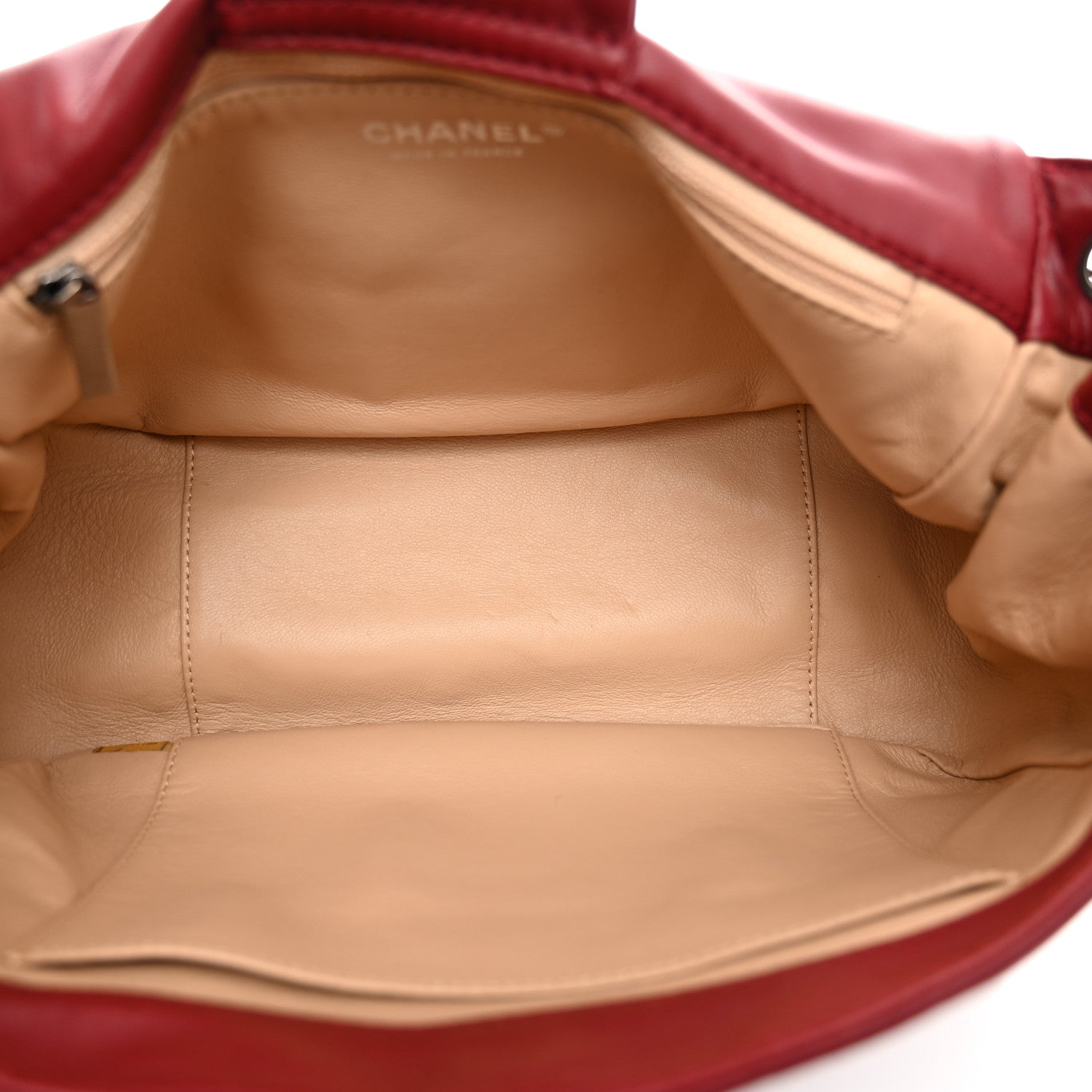 Chanel Smooth Calfskin Luxe Ligne Flap Red 5 of 10