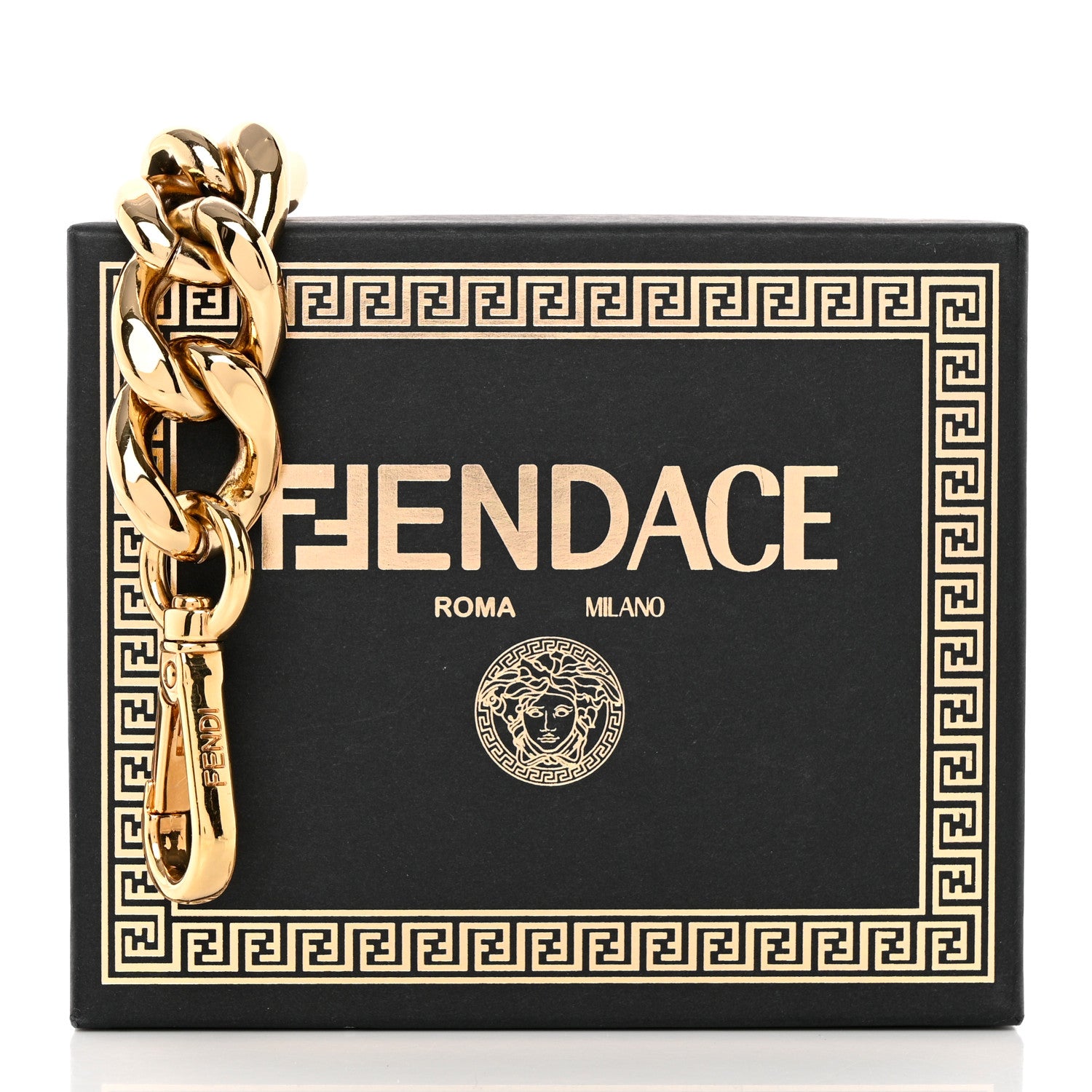 Versace FENDI X VERSACE Metal Strap You Gold 8 of 8
