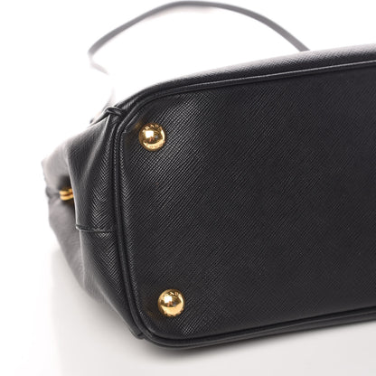 Prada Saffiano Small Galleria Double Zip Tote Black 15 of 16