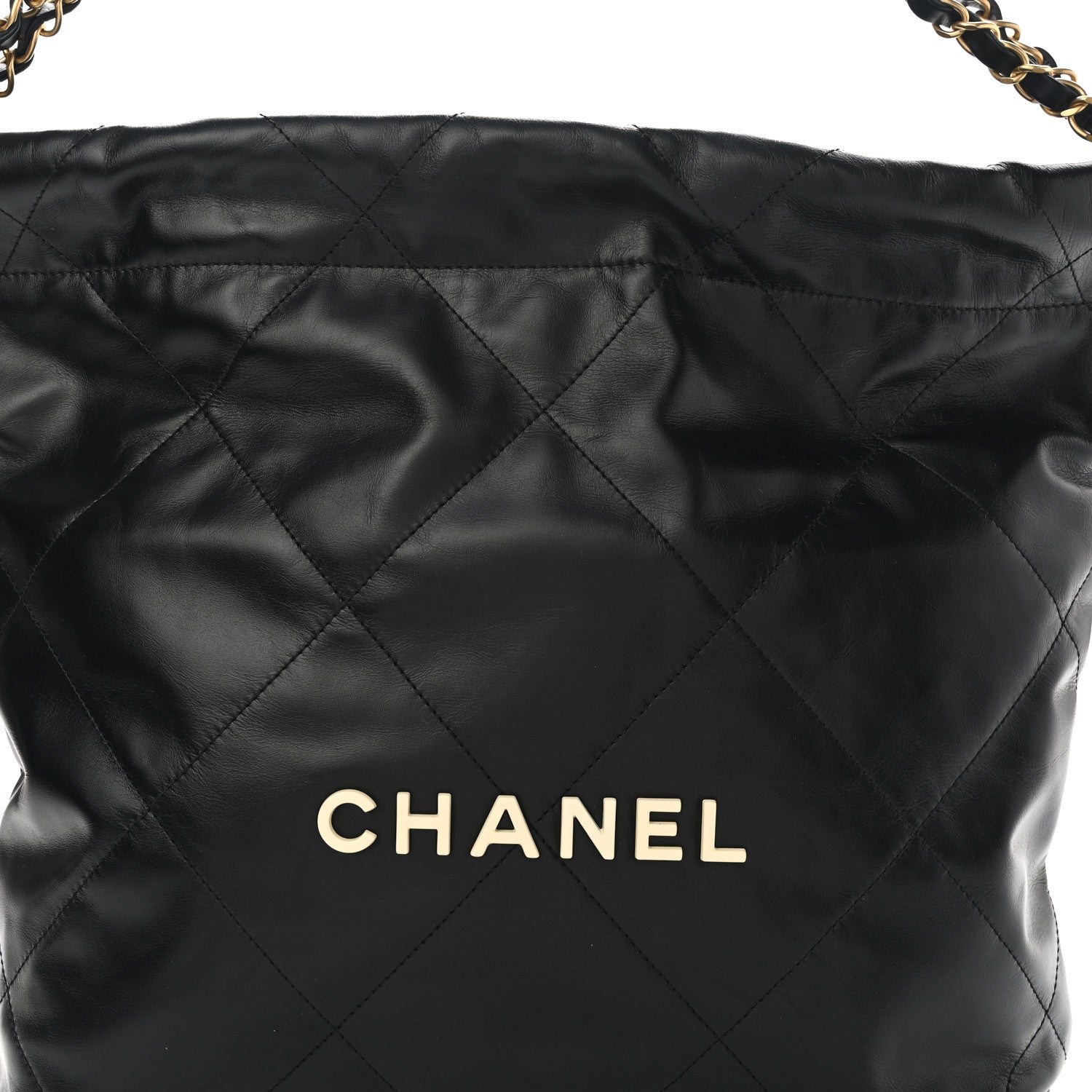 Chanel Calfskin Quilted Small Chanel 22 Black 8 of 10