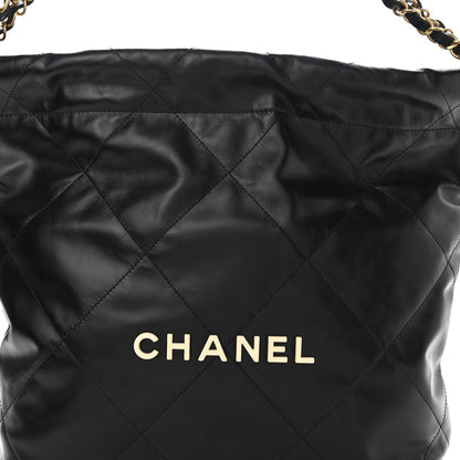 Chanel Calfskin Quilted Small Chanel 22 Black 8 of 10