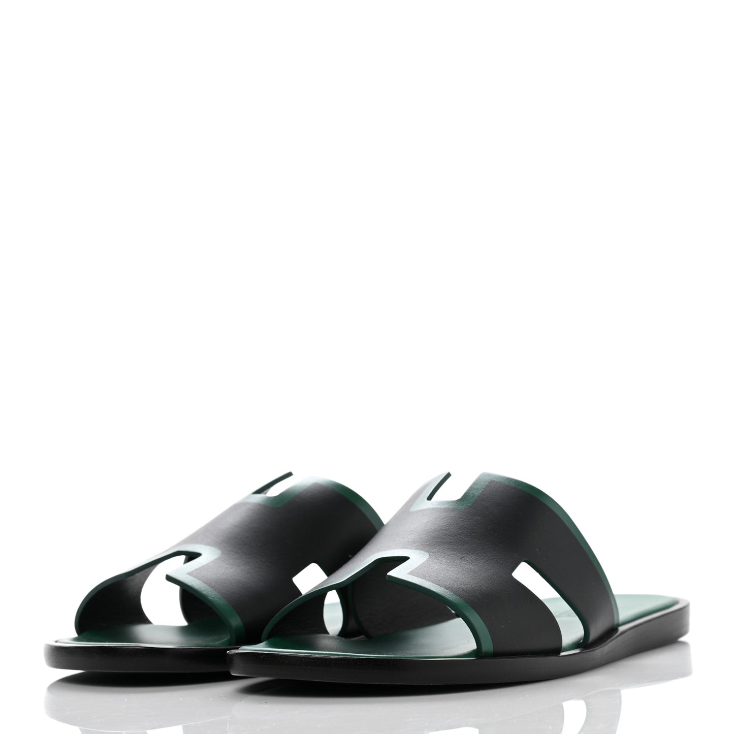 Calfskin Mens Izmir Sandals 40 Black Menthe