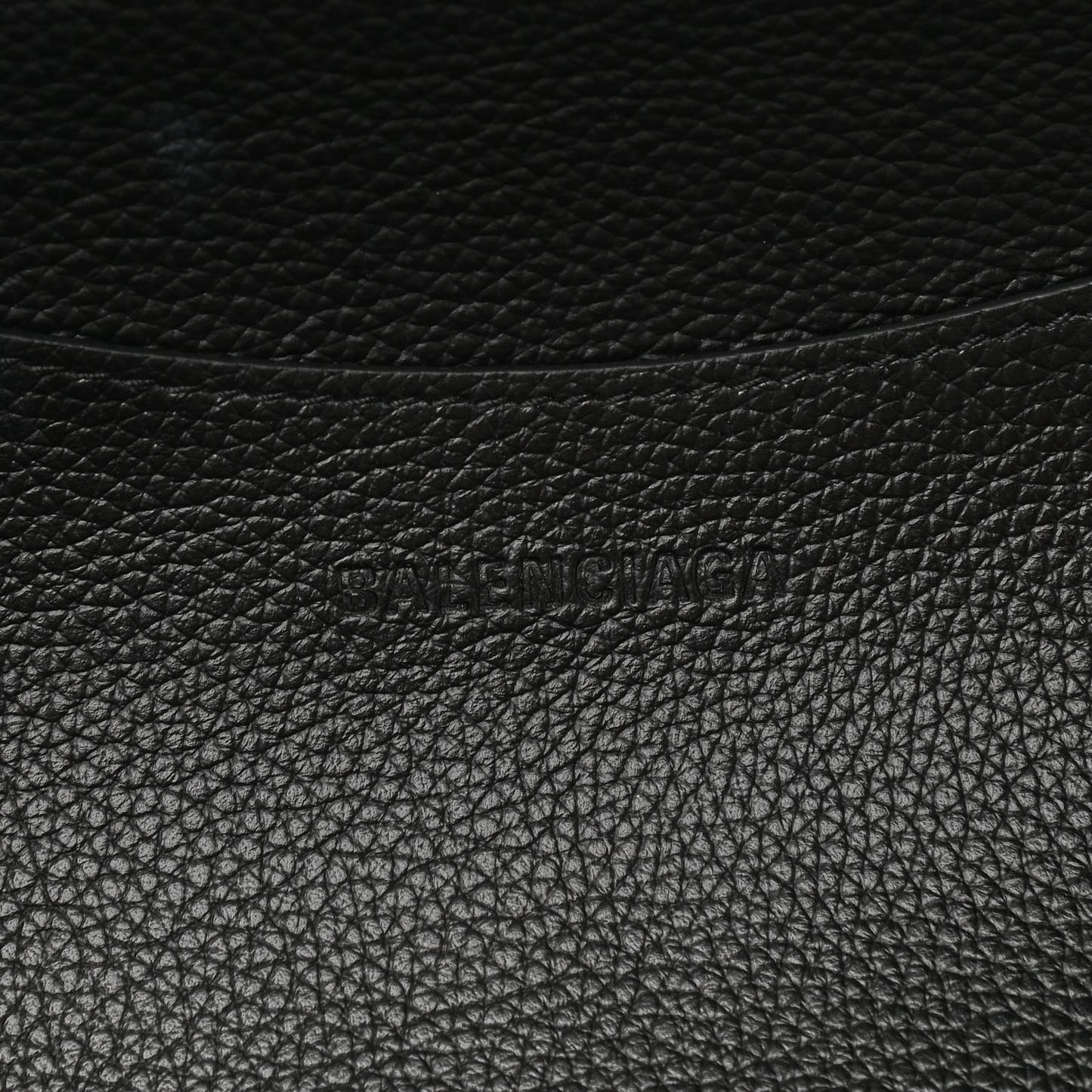 Grained Calfskin Neo Classic Black Hardware Large Top Handle Bag Black