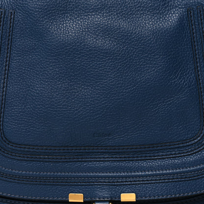 Chloe Calfskin Large Marcie Satchel Royal Navy 7 of 11