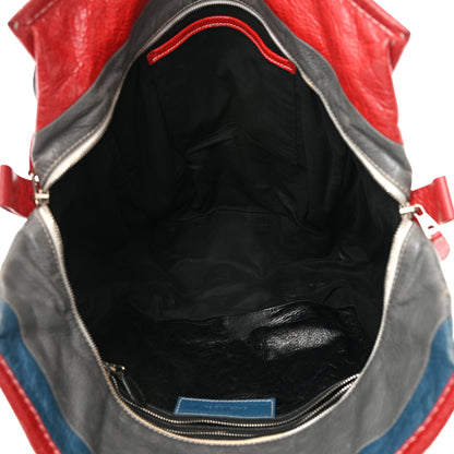 Balenciaga Agneau Arena Multicolore Medium Bazar Shopper Tote Grey White Black Red Blue 5 of 22