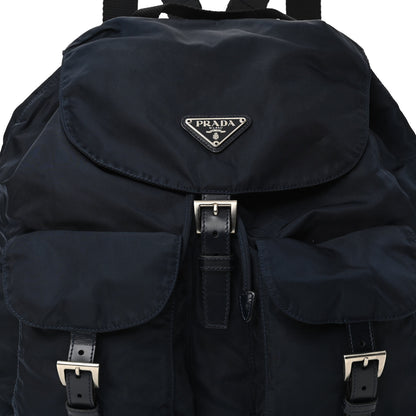 Prada Tessuto Nylon Saffiano Medium Backpack Blue 7 of 11
