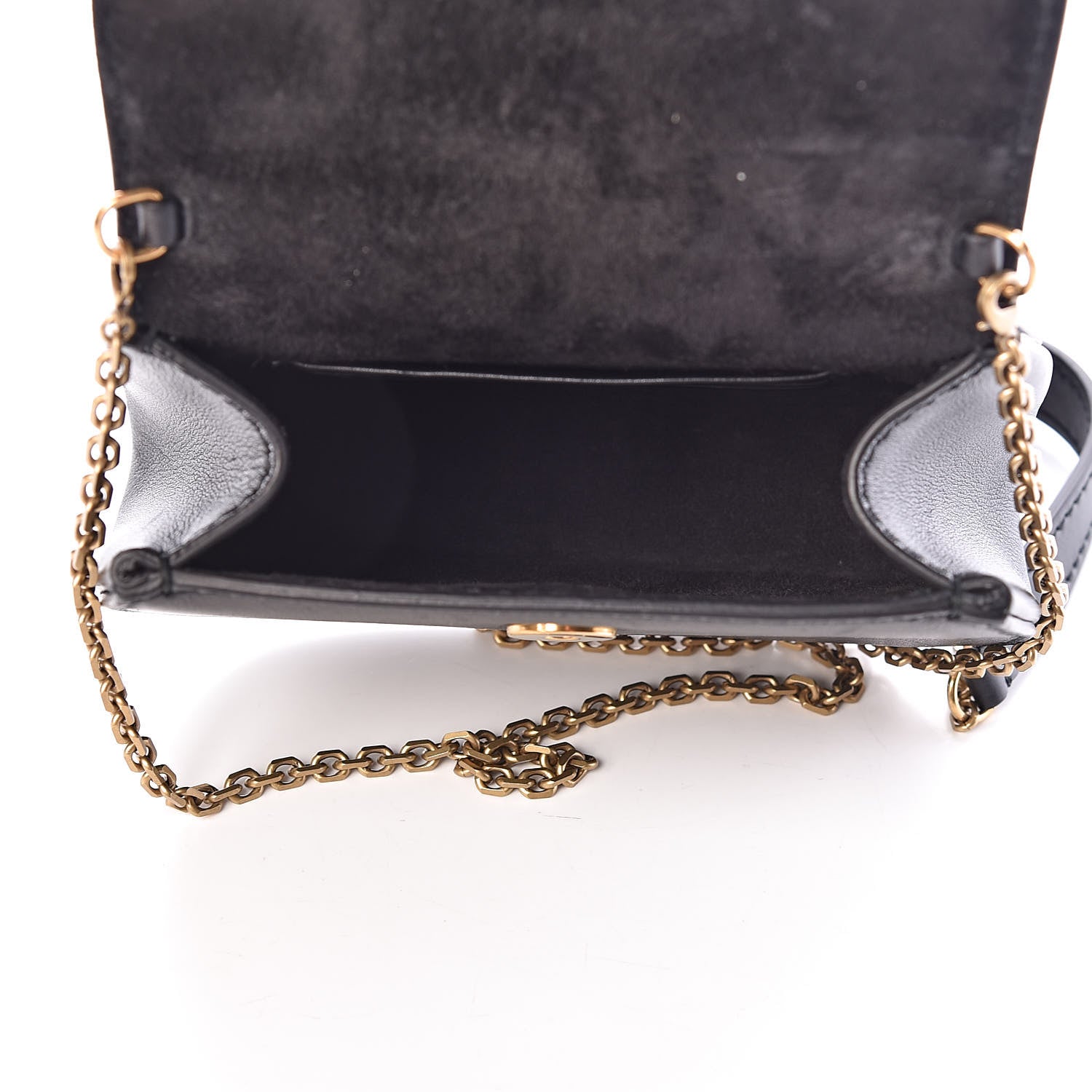 Christian Dior Calfskin Dio(r)evolution Clutch With Chain Black 5 of 9