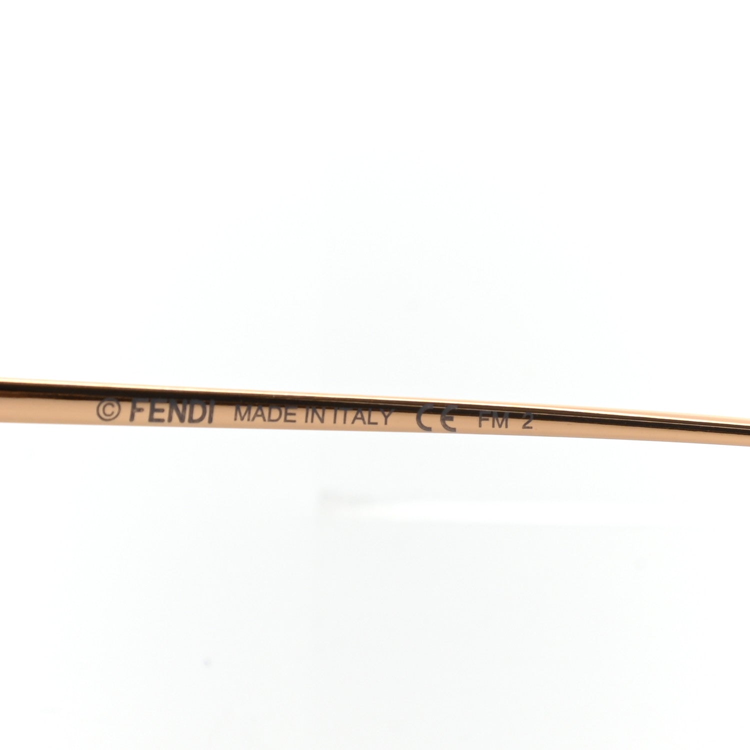 Fendi Metal Acetate F is Fendi FF Cat Eye Sunglasses FF 0290/S Gold 6 of 8