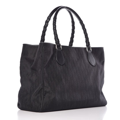 Christian Dior Nylon Monogram Lovely Shopping Tote Black 3 of 11