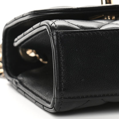 Chanel Lambskin Quilted Mini Trendy CC Chain Wallet Black 8 of 9