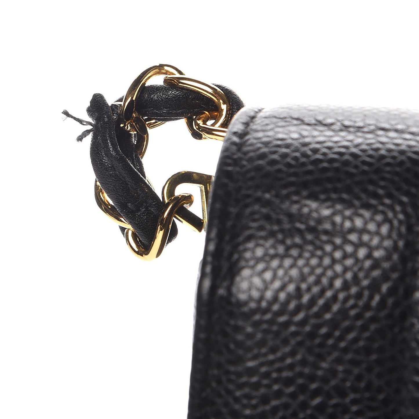 Caviar Quilted Medium Single Flap Black