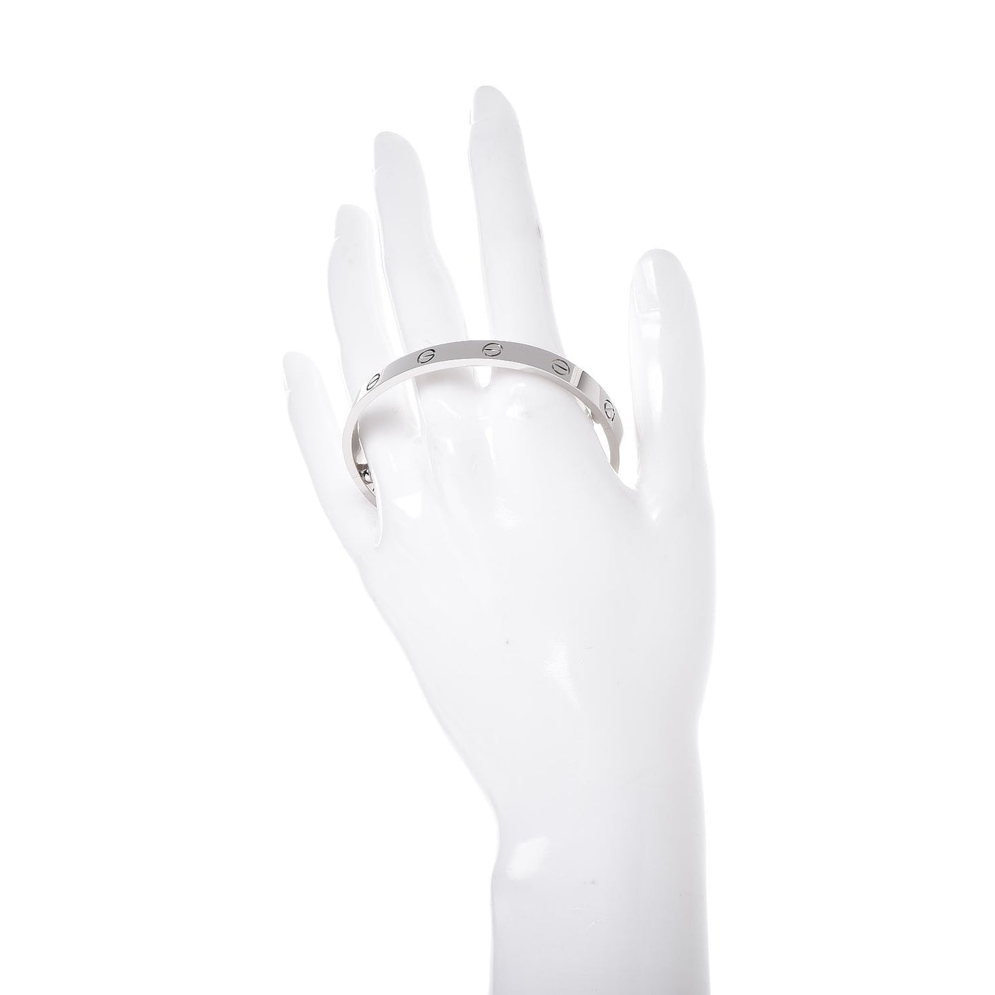 18K White Gold LOVE Bracelet 17