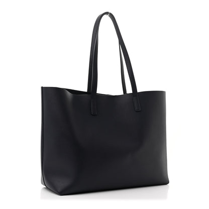 Saint Laurent Calfskin Large Shopping Tote Deep Marine 4 of 12