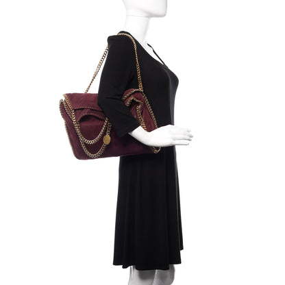 Stella McCartney Shaggy Deer Falabella Fold Over Tote Burgundy 2 of 14