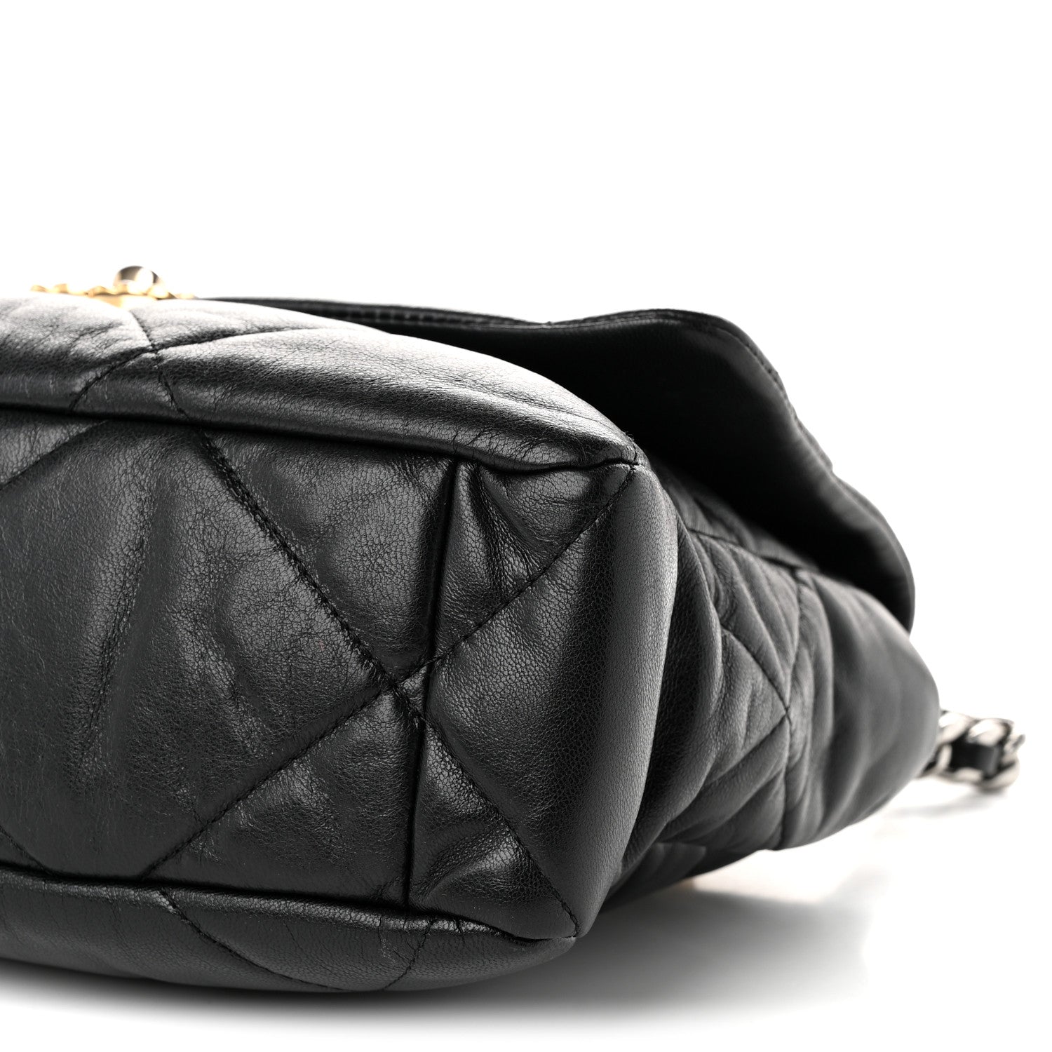 Chanel Lambskin Quilted Large Chanel 19 Flap Black 9 of 10