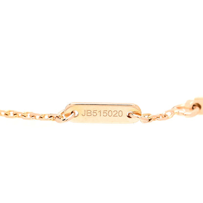 Van Cleef & Arpels 18K Rose Gold Carnelian Sweet Alhambra Bracelet 4 of 5