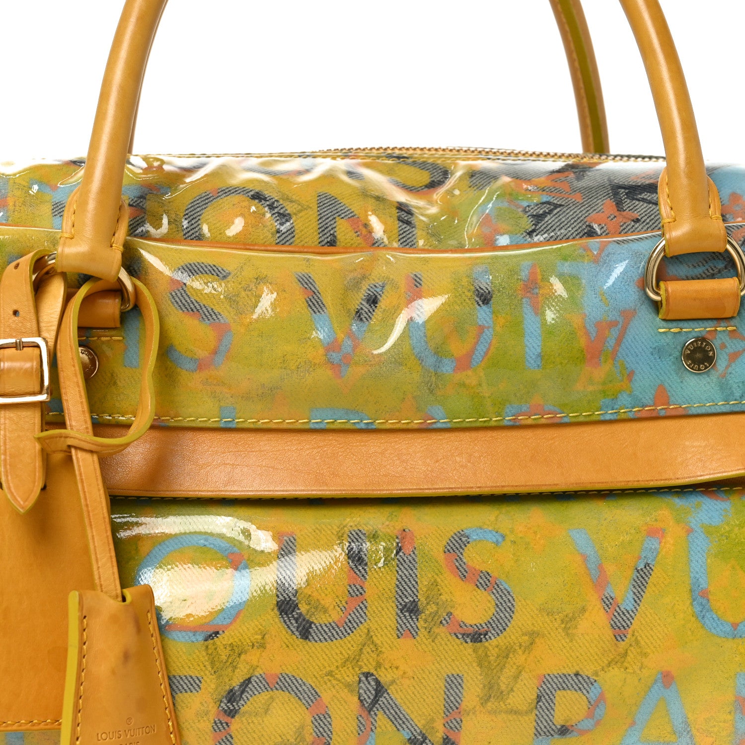 Louis Vuitton Monogram Pulp Defile Weekender PM Yellow 7 of 9