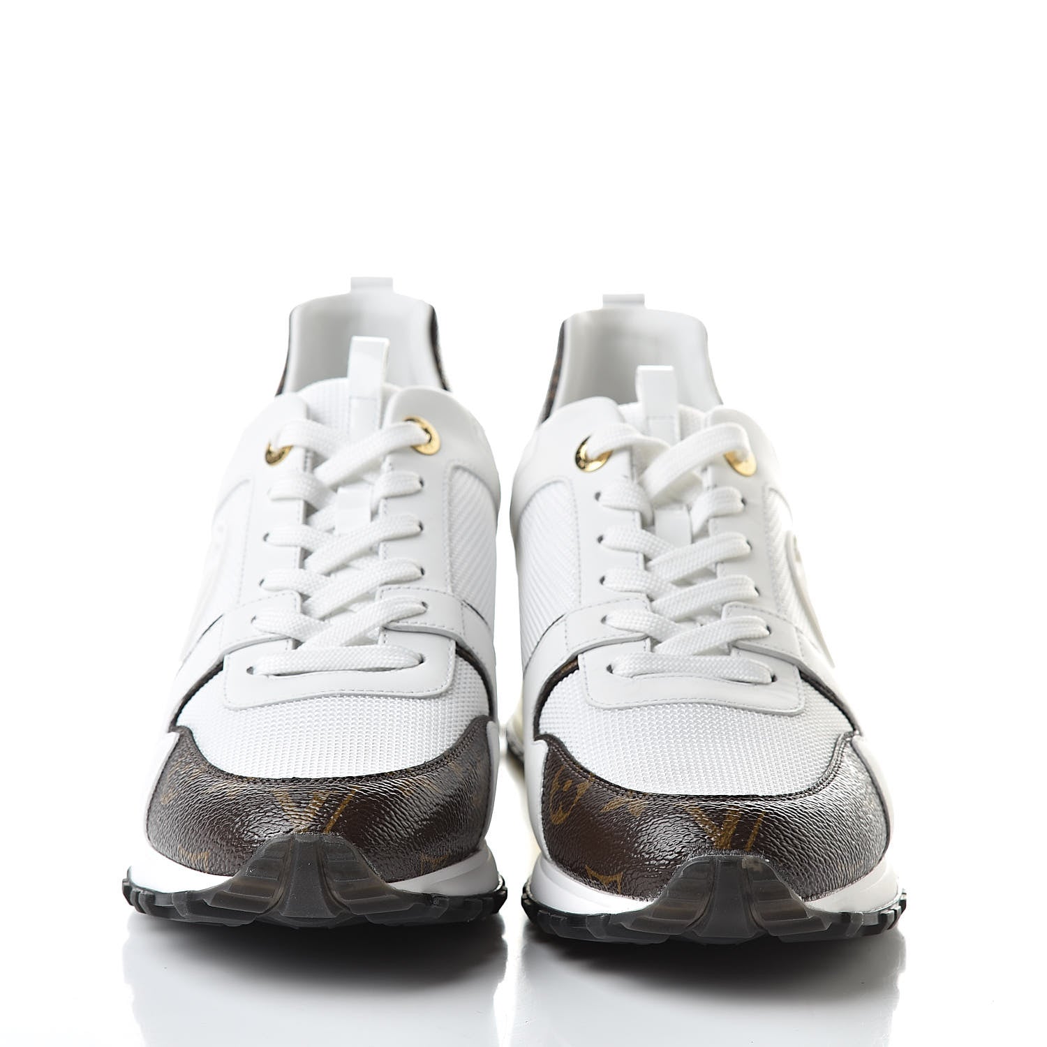 Louis Vuitton Calfskin Monogram Run Away Sneakers 41 White 2 of 8