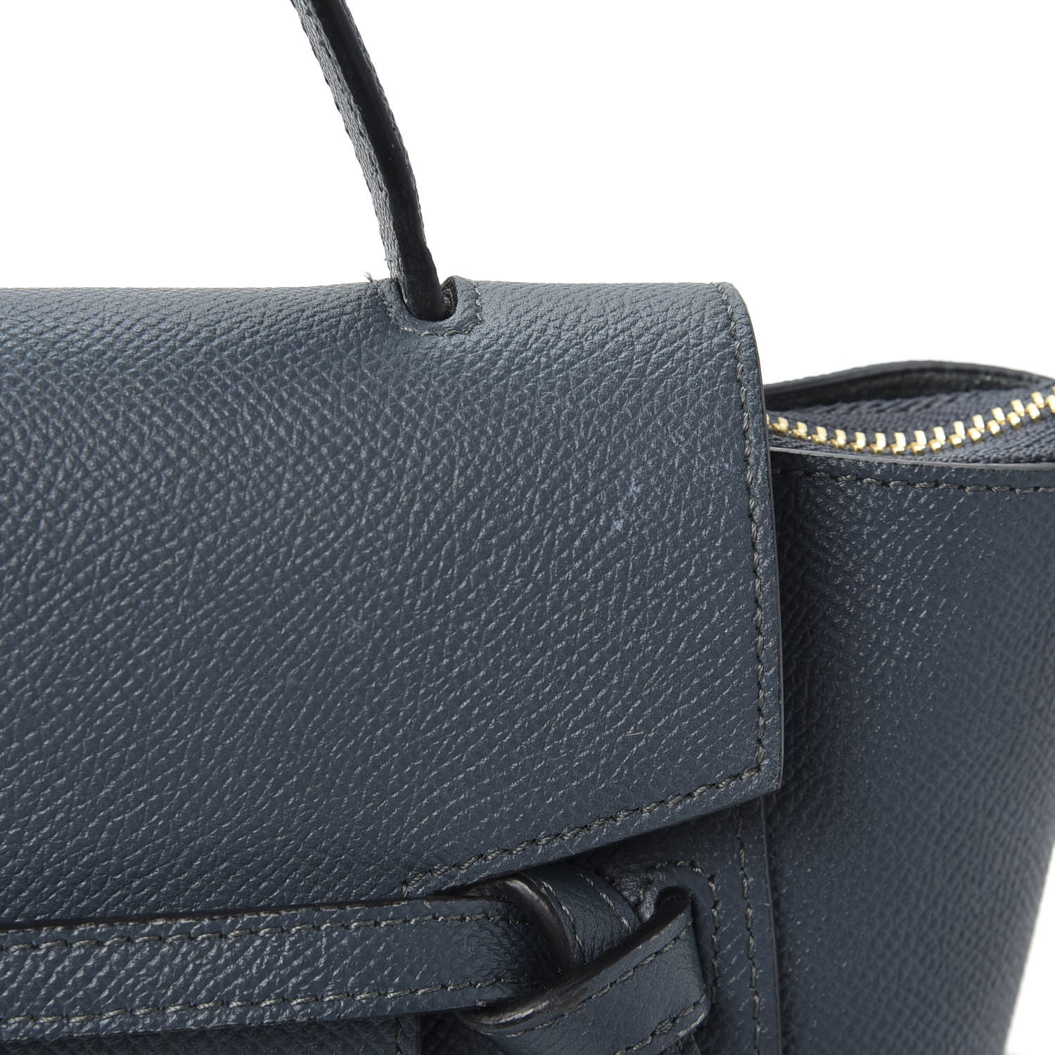 Celine Grained Calfskin Nano Belt Bag Slate 9 of 11