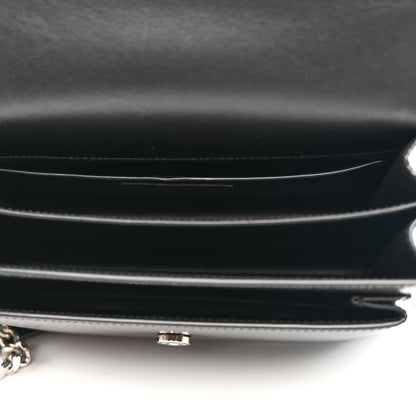 Saint Laurent Coated Bark Calfskin Medium Monogram Sunset Black 13 of 13