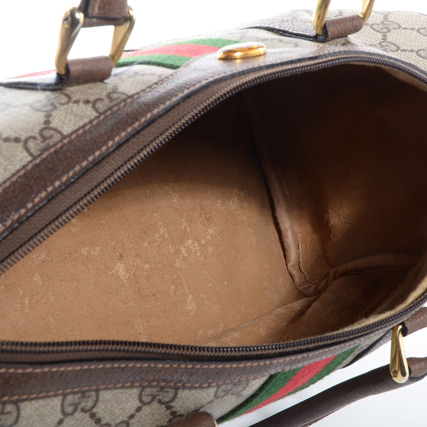 Coated Canvas Monogram Web Medium Boston