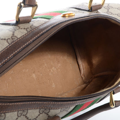 Gucci Coated Canvas Monogram Web Medium Boston 5 of 7