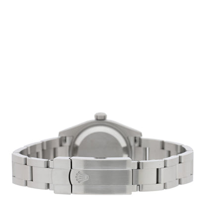 Rolex Stainless Steel 26mm Oyster Perpetual Watch Blue Index 176200 3 of 4