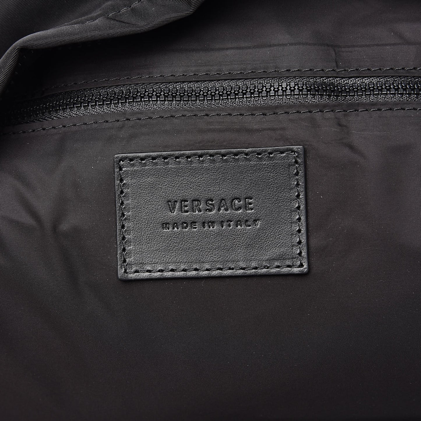 Nylon 90's Logo Backpack Black