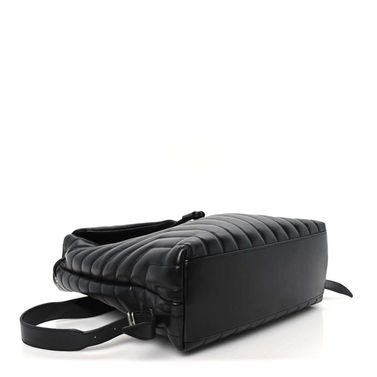 Saint Laurent Calfskin Y Quilted Monogram Medium Loulou Backpack Black 3 of 10