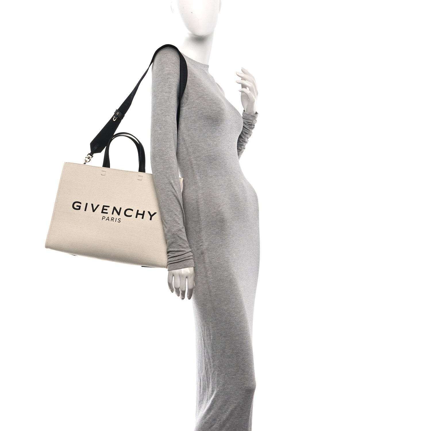 Givenchy Canvas Medium G-Tote Beige Black 2 of 10