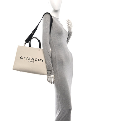 Givenchy Canvas Medium G-Tote Beige Black 2 of 10