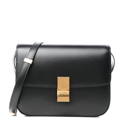 Celine Box Calfskin Medium Classic Box Flap Bag Black 1 of 10