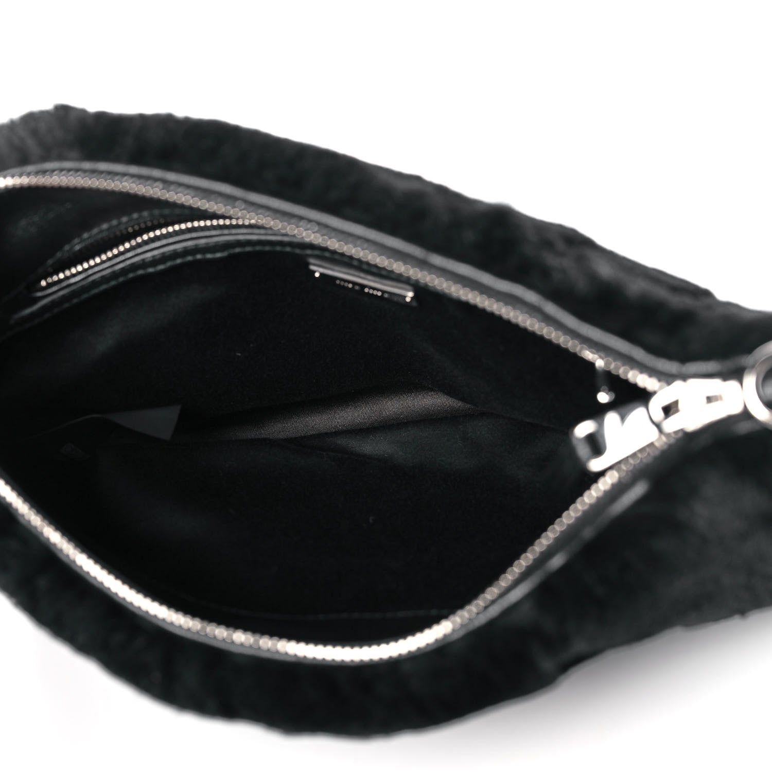 Miu Miu Rabbit Fur Embellished Crossbody Black 7 of 13